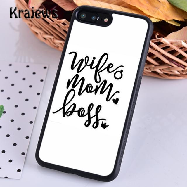 Wife Mamma Boss For iPhone 17 Air 16 Phone Case Cover 15 14 Plus 12 13 Pro Max Coque Fundas