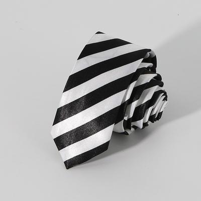 Corbata de rayas para profesionales de negocios para hombres Accesorios para trajes de boda Corbata de poliéster para hombres