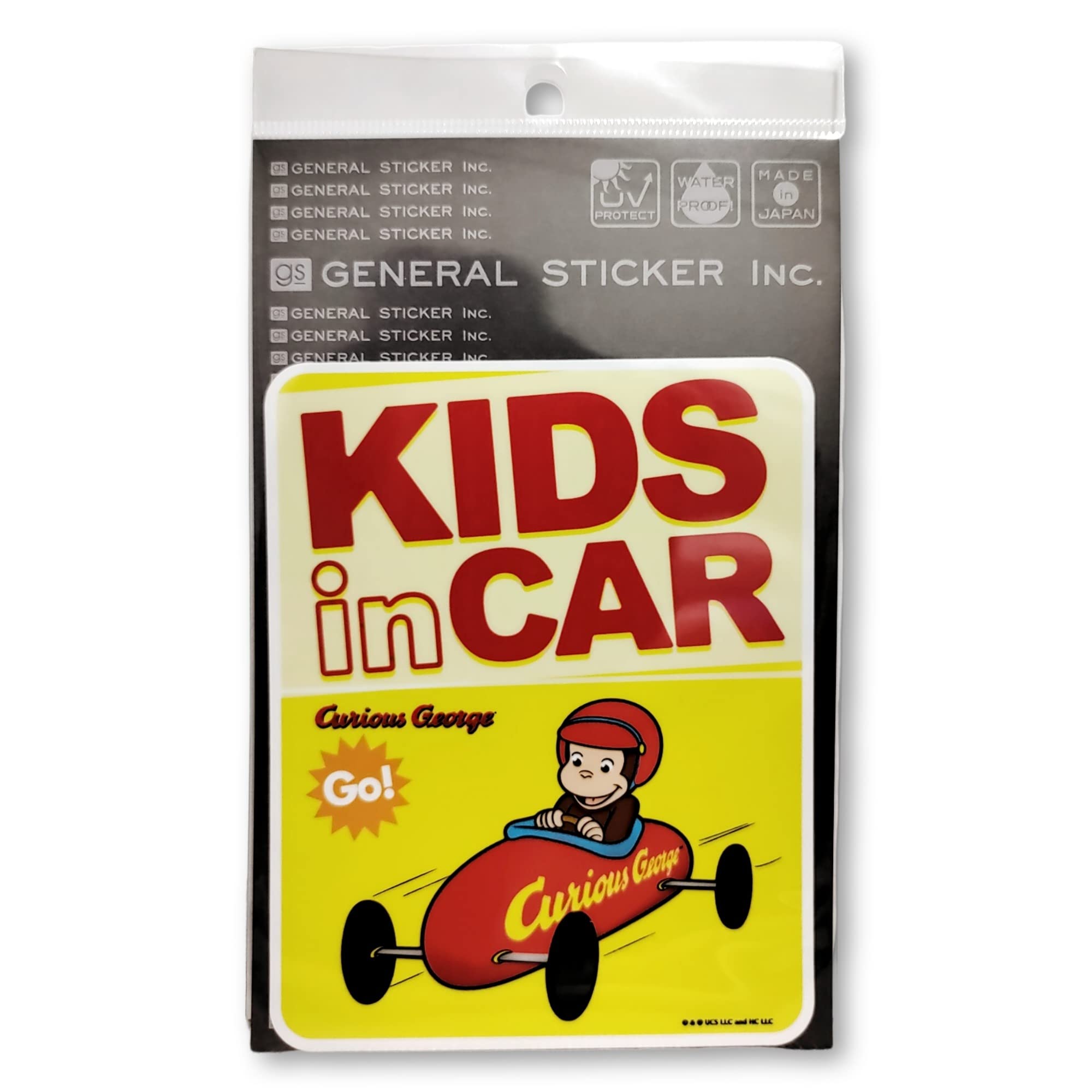 

Curious George Car Sticker KIDS in CAR Go Kart