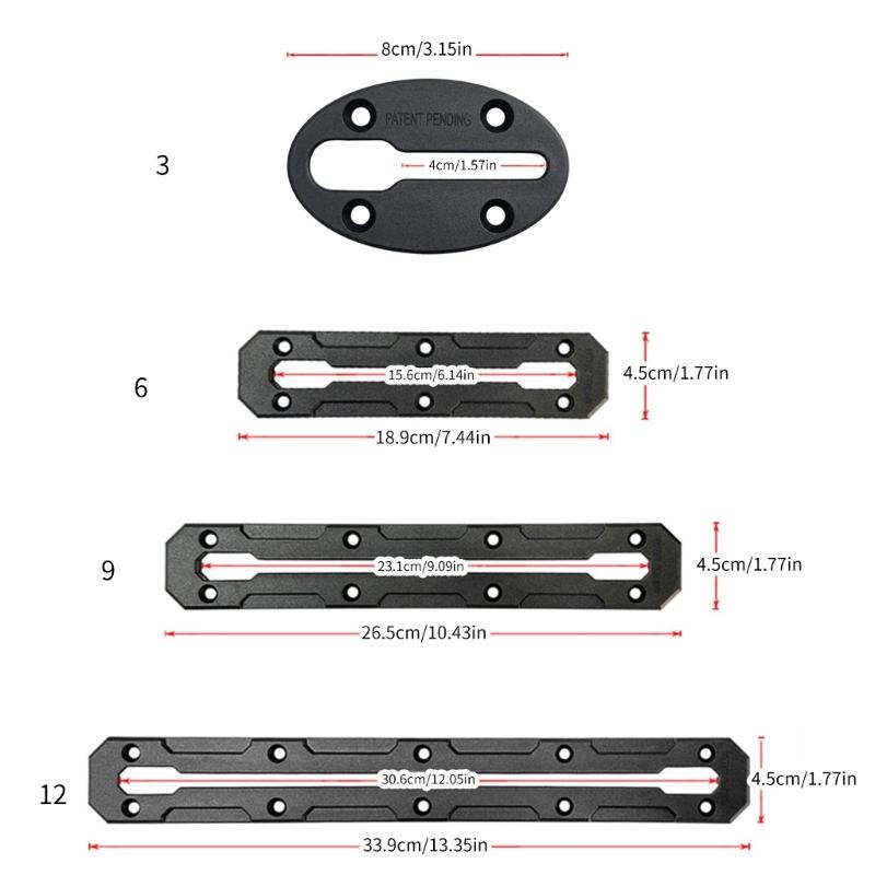 2set Kayak Low Profile Track Replacement Slide Track Rail Bracket Kayak Accessories Mount Track Easy To Install