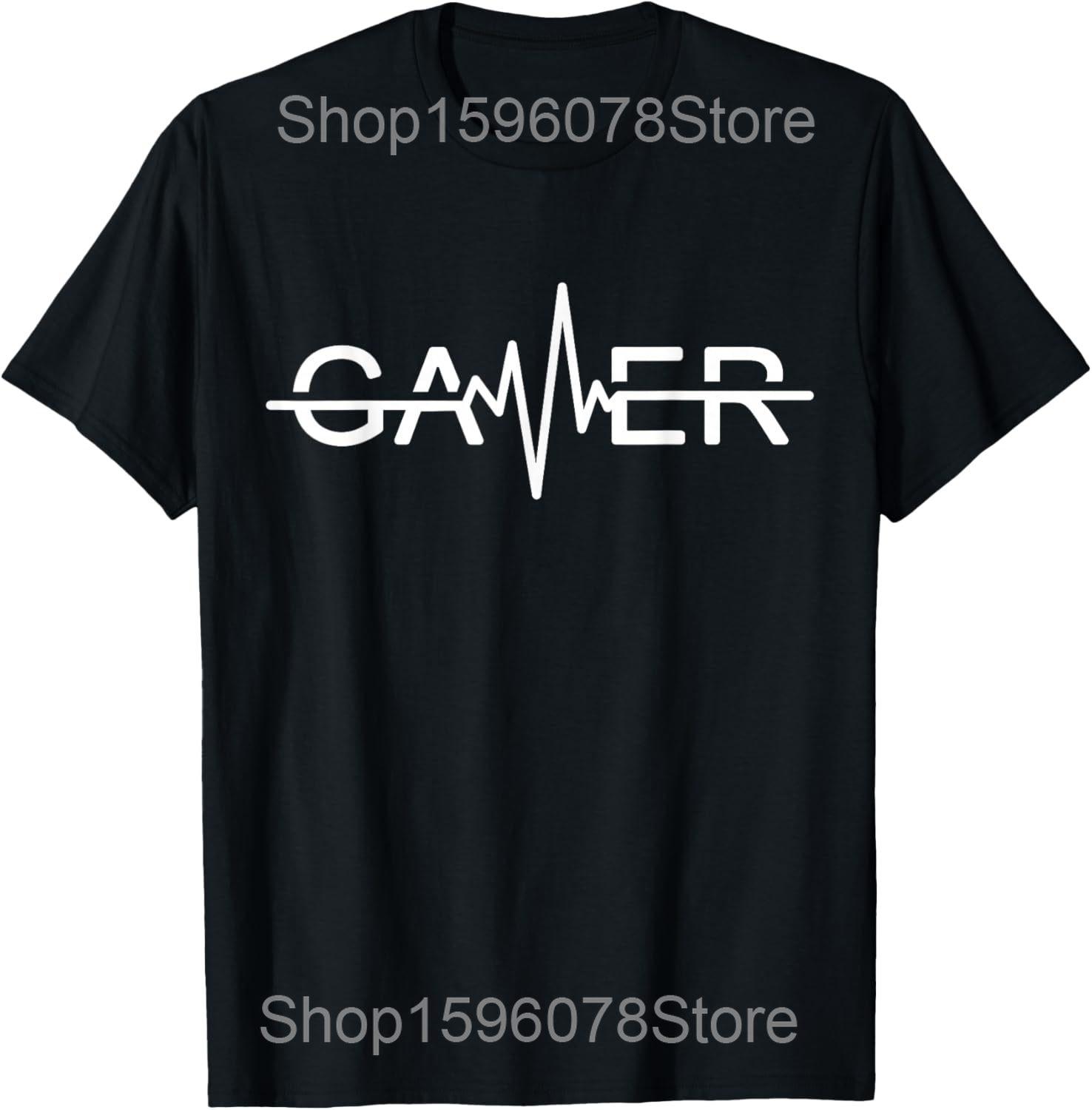 I Love My Mom Gamer Gifts Video Game PC T Shirts Men Women Humor Streetwear Tee Shirt Short Sleeve Christmas Loose Clothing S