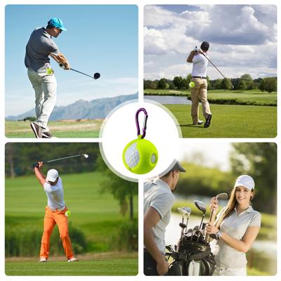 Golf Topu Tutucu Silikon Golf Topu Taşıyıcıları Tokalı Golf Çantası Kemeri için Golf Topu Koruyucu Kılıf Golf Sporu