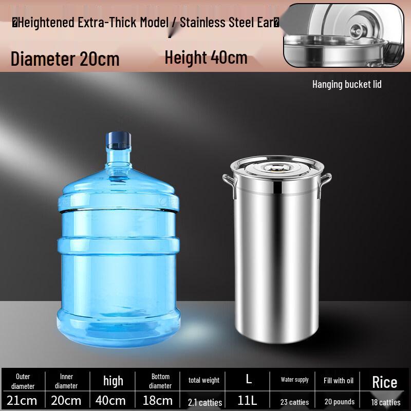 JPHZNB Stainless Steel Tall Soup Pot with Lid