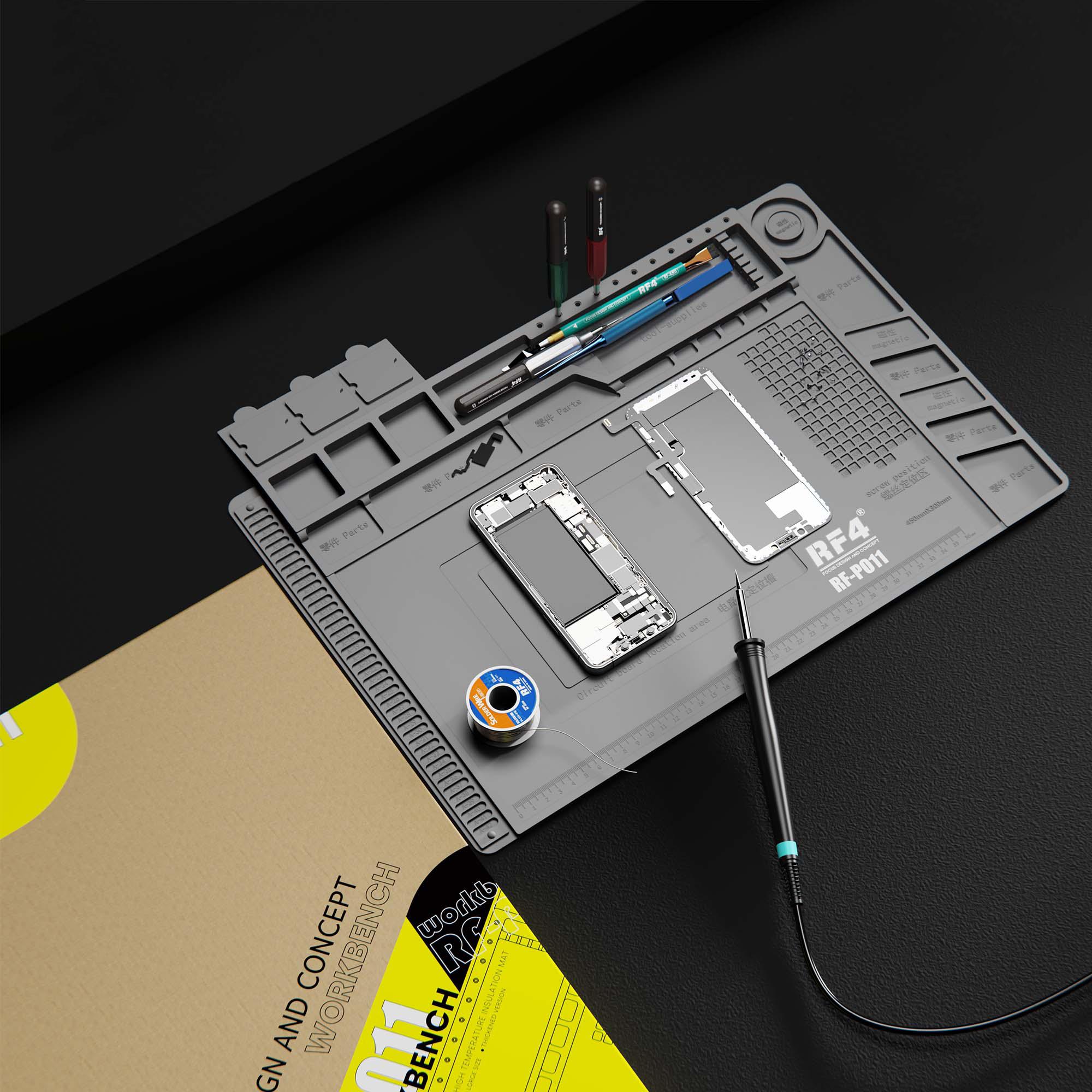 

RF4 RF-PO11 High-Temperature Resistant Insulation Pad Repair Mat for Phone Mainboard IC Chipping Soldering Type A