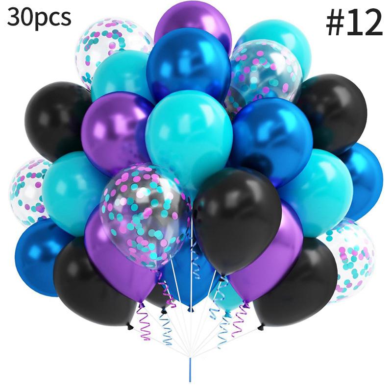 Lot Purple Balloon Set Latex Confetti Balloons Wedding Valentine's Day Globos Baby Shower Birthday Christmas Party Decorations