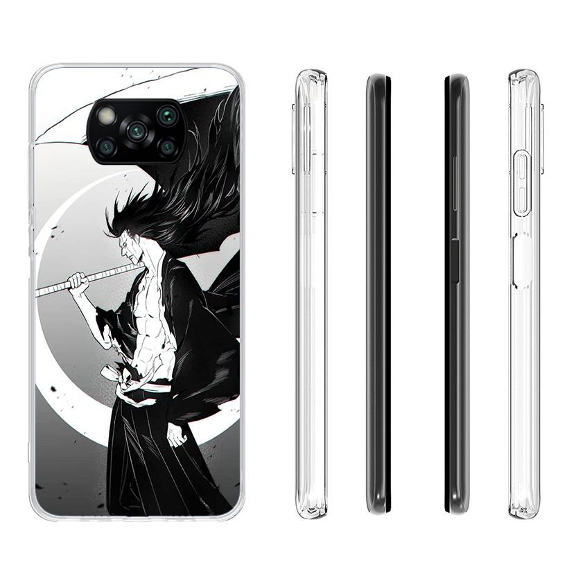 Zaraki Kenpachi Bleach Phone Case For Xiaomi Poco X7 X6 X5 Pro F7 Ultra Redmi 15C 15 13 13C 12 12C 10 10A 10C 9 9A 9C 9T Shell P