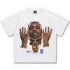 2026 2025 Herren und Damen Asap Rocky Amerikanischer Hiphop Retro Print T-Shirt Mode Locker High Street Baumwolle Rundhals Kurzarm