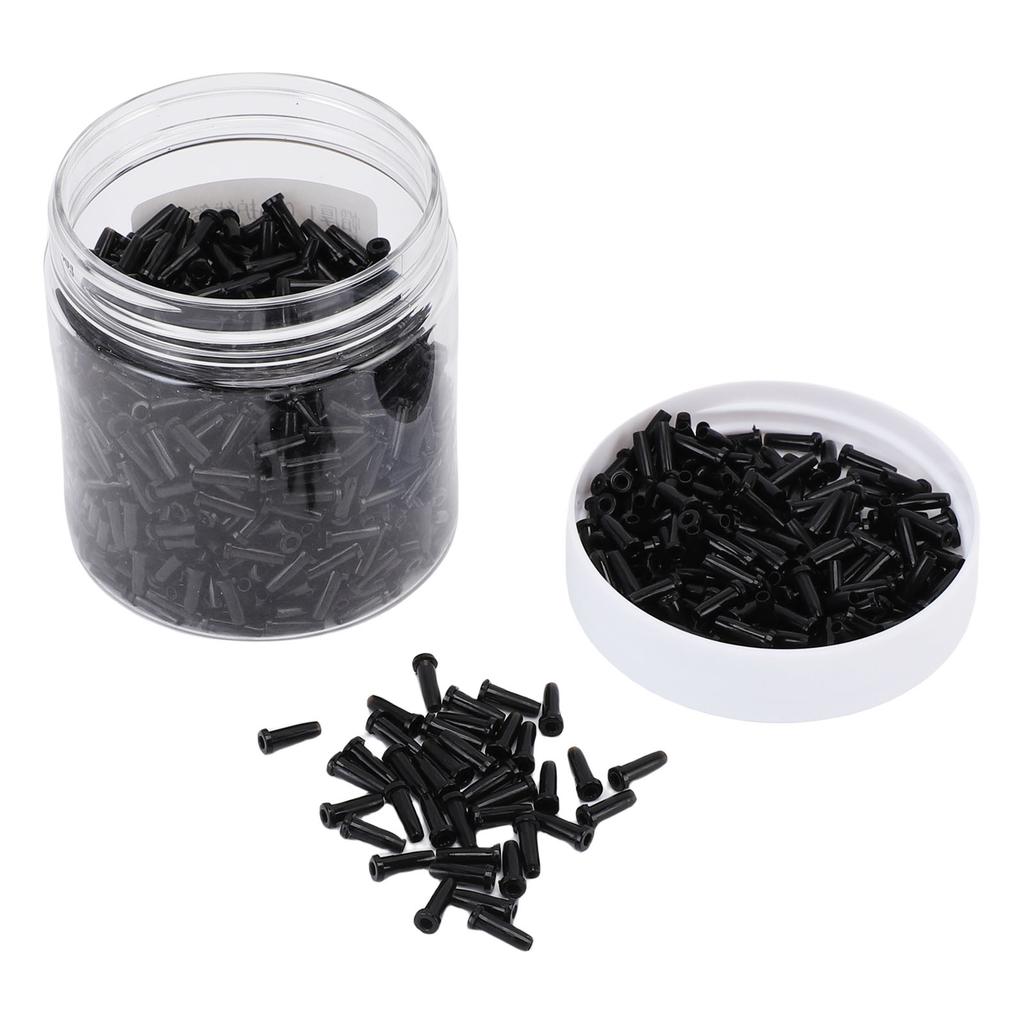 Badminton String Protector Nylon 12 Badminton Grommets 0.10x0.3in Badminton Racket Line Hole Protector Set Black