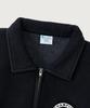 Champion Reverse Weave Baseball Patch Regular Fit Fleece-Lined Half Zip Off Black