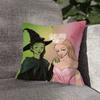 W-WickeES Elphaba G-Glinda Pillow Case For Sofa Decor Car Office Room Printing Cushion Cover Decorations and Protector