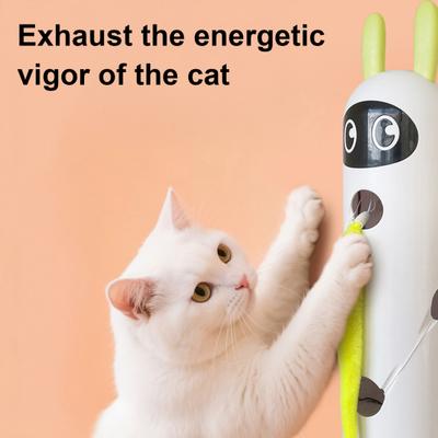 Smart Motion Cat Toy Interactive Cat Teasing Device with Sensor And Suction Cup Automatic