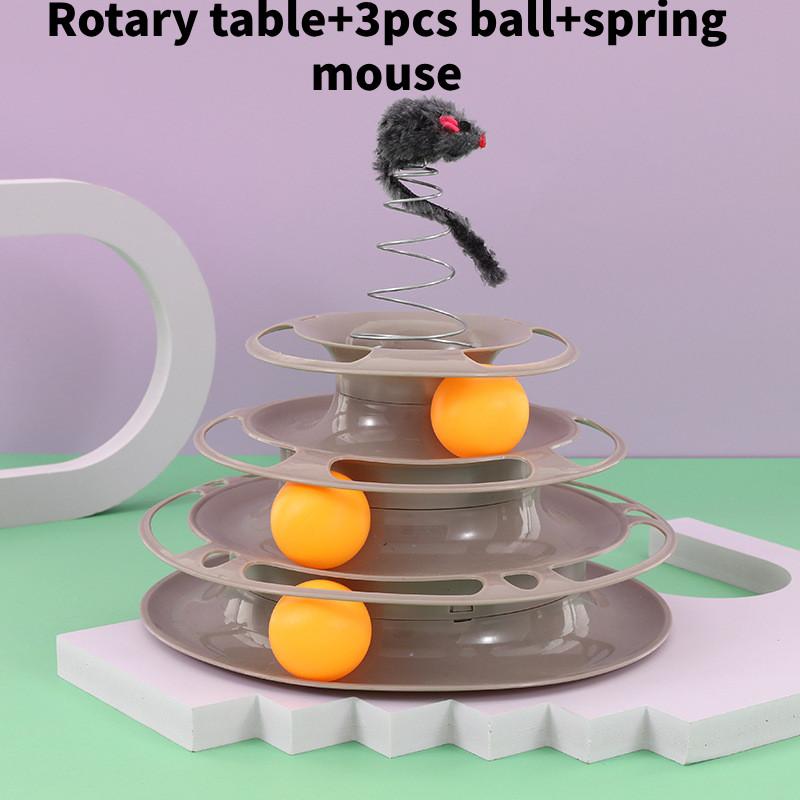 Play Toy Cat Six Tier Spin Platform Stimulating Exercise Entertainment Supplies