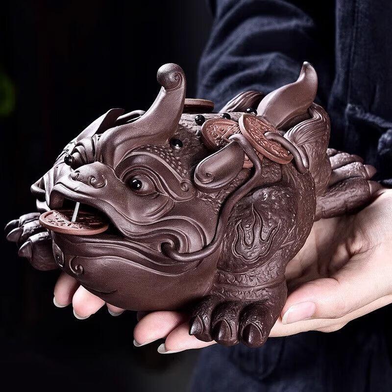 Zisha Three-Legged Golden Toad Tea Pet