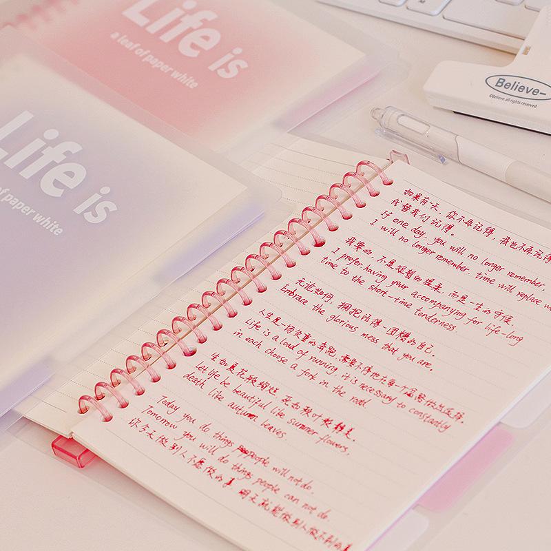 Frosted Binder Notebook 2026 A5b5 Dreamy Colorful Simple Style Planner