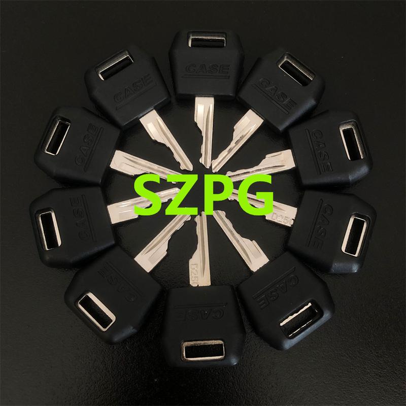 10PCS D250 Key with Plastic Head Fits Case IH Tractor Dozer Backhoe For Case/International Harvester Excavator
