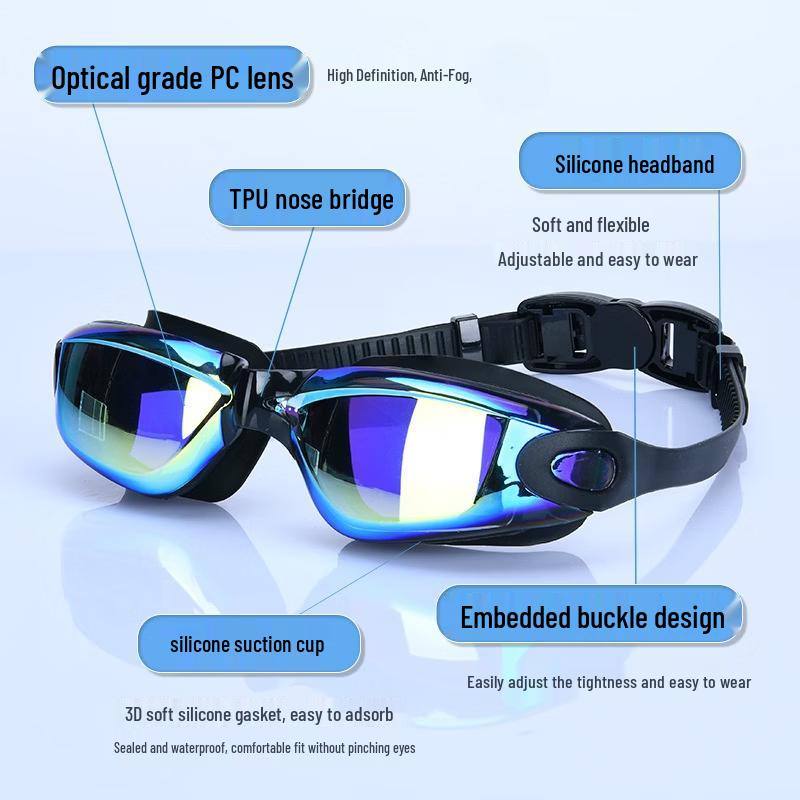 MDNG Anti-Fog Silicone Swimming Goggles