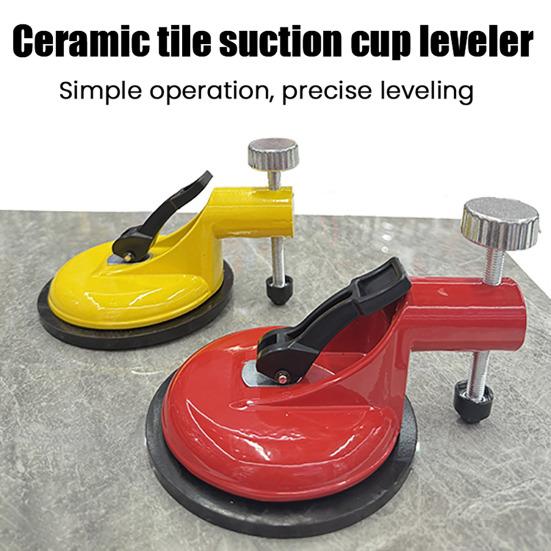 Suction Cup Level Adjustable Screw Scale Knob Tile Leveling Tool Height Adjustment Large-Diameter Easy One-Button Release Anti-slip Tile