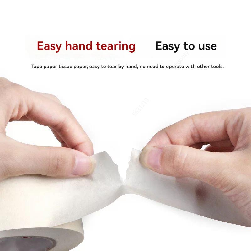 20m/50m Masking Tape White Writable Sealing Self Adhesive Tape Waterproof for Art Painting Sketch Car DIY Paper School Supplies