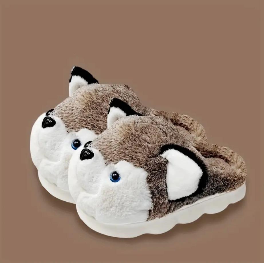 

Мужские хлопковые тапочки зимние домашние теплые пара симпатичная сумка hakis и плюшевые тапочки темно-коричневого