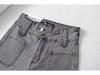 2023 Retro High-Waist Denim Shorts for Women – A-Line Slimming Straight Leg