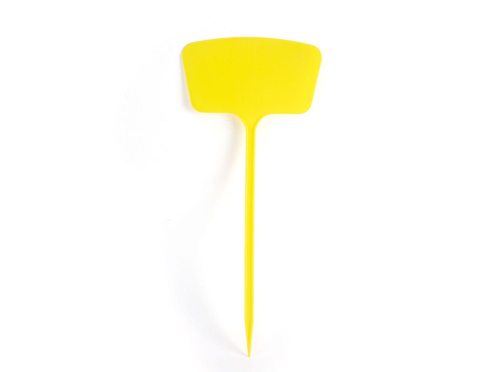 Квадратная водонепроницаемая устойчивая к солнцу бирка для растений: Большая пластиковая садовая метка для цветов и суккулентов 20 cm жёлтый