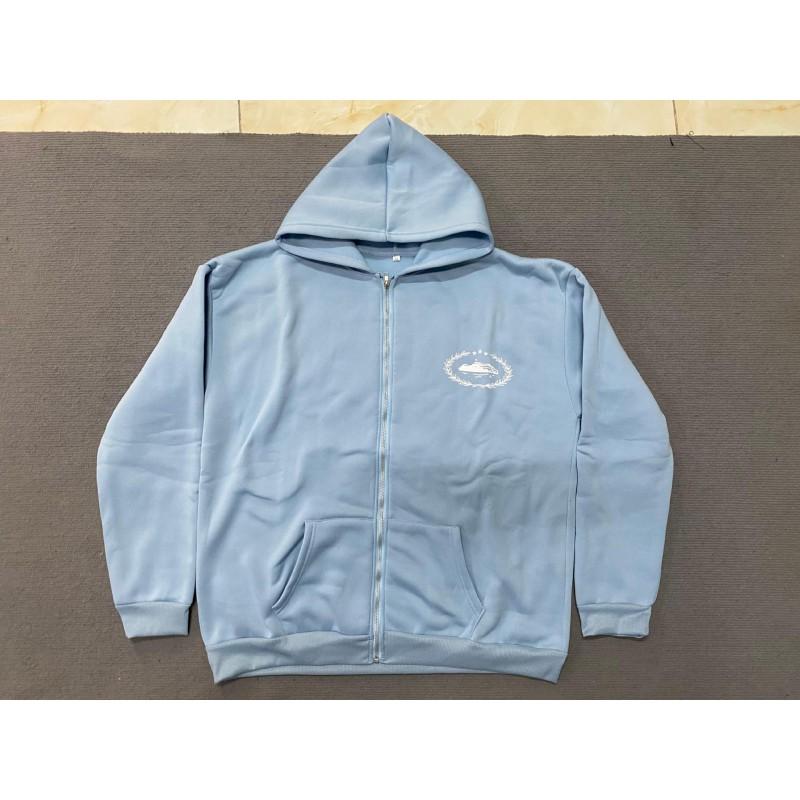 Corteiz Bluza z kapturem i spodnie dresowe Streetwear Zestaw Luźny krój Codzienny dres Damski