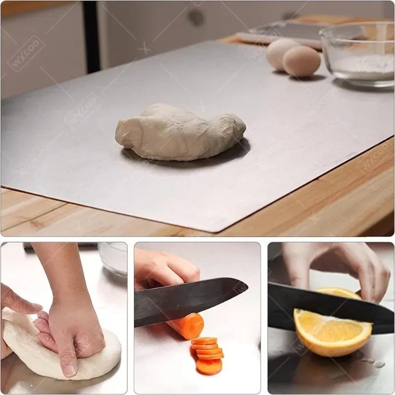 WXCOO Acrylic Cutting Board Transparent Chopping Boards with Lip for Cut Bread Fruit Cutting Board Kitchen Protector Counter
