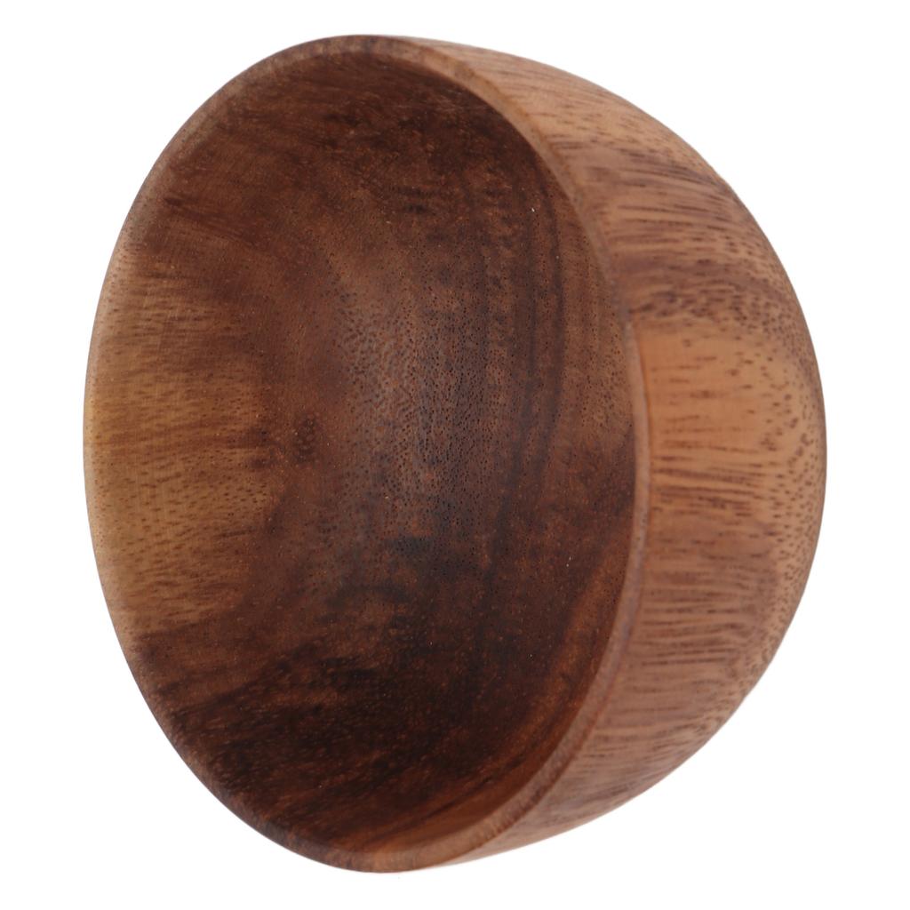 Trä Rakskål Bärbar Löddrande Stor Kapacitet Trä Raktvålbehållare för Män Barberare