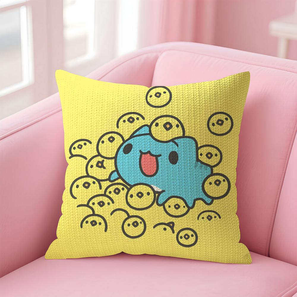 

BBugcat CapooS Cute Cushion Cover Natural Linen Pillow Case DoubleSided Print Decorative Sofa Pillowcase Home Decor Gift 30x30cm