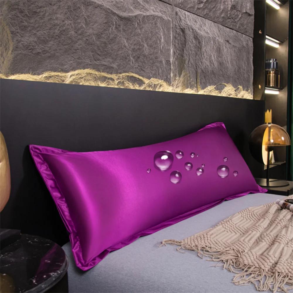 Body Satin Waterproof Pillow Cover with Envelope Closure,Long Pillow Cases,Soft and Breathable Body Pillowcase Gift for Sleepers