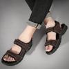 Große Herren-Sandalen aus echtem Leder Sommer Herren Strand-Sandalen Outdoor-Sandalen Für Herren Schuhe