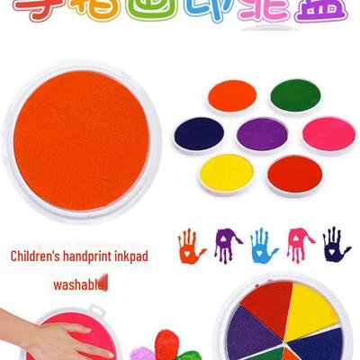 Washable Finger Paint Inkpad for Children's Graffiti & Palm Painting
