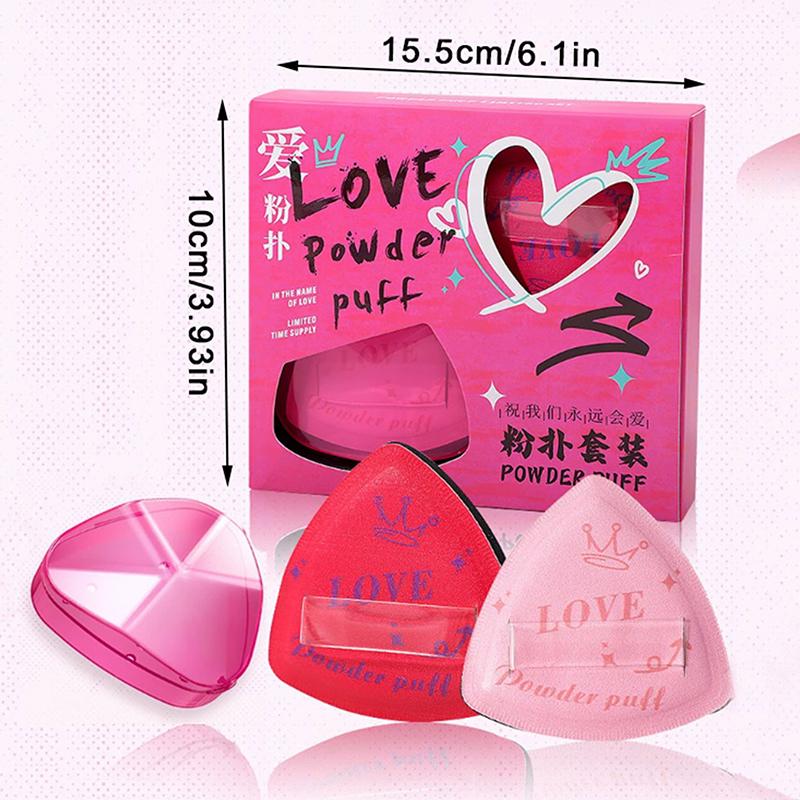 3Pcs/set Makeup Foundation Sponge Triangular Cushion Sponge Wet Dry Dual Use Soft High-quality Puff Cosmetics Applicator Tool