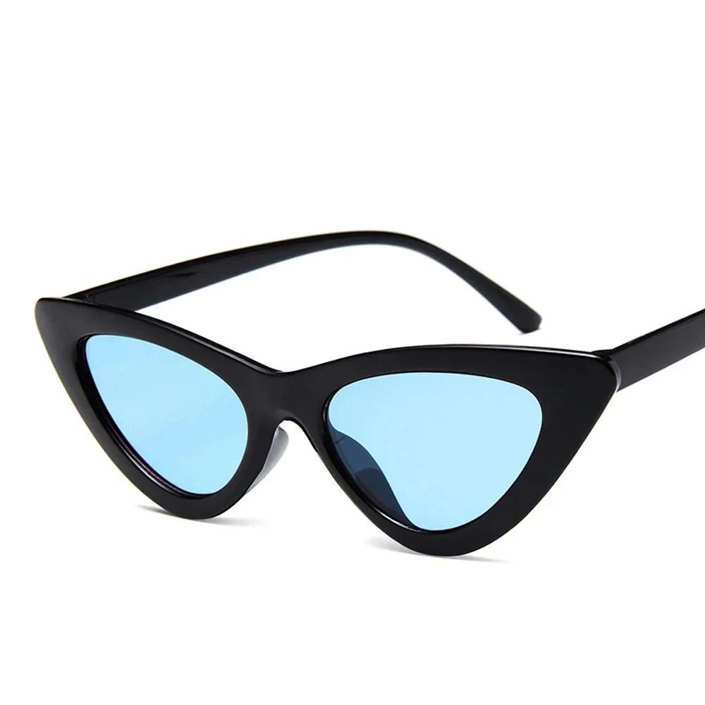 Vintage Cateye Sunglasses Women Retro Small Cat Eye Sun Glasses Designer Colorful Eyewear For Female Oculos De Sol