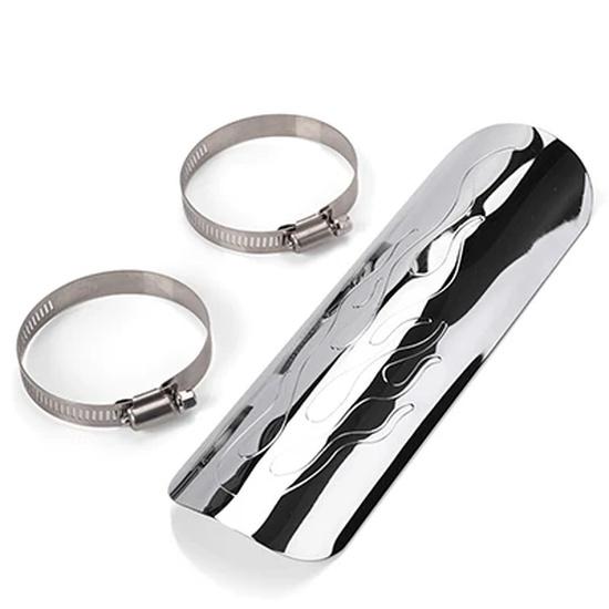 Motorcycle Chrome Exhaust Muffler Pipe Heat Shield Cover Guard For Harley Dyna Cruiser Road King Softail Sportster Etc Moto
