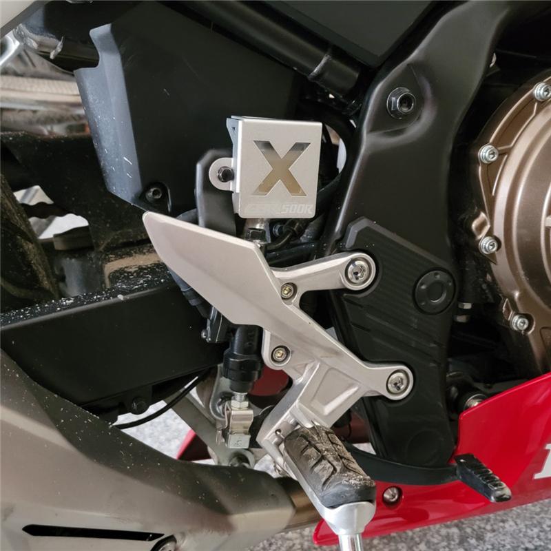 For Honda CB400X CB400F Rear Brake Pump Fluid Reservoir Cap Cover Guard Protector CB500X CB500F Rear Oil Cup Cap Guard