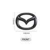 Car Front Grille Badge Trunk Emblem For Mazda 3 Axela Atenza 17-20 Carbon fiber Head Rear Body Decal Accessories FF29