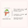 50 Pieces Winter Snowman Sticker Christmas Holiday Sticker For Card Making Decoration DIY Scrapbooking