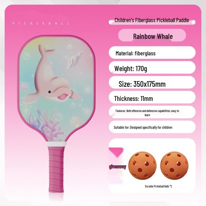 Children's Beginner Pickleball Racket Set - Fiberglass, Official Store Model