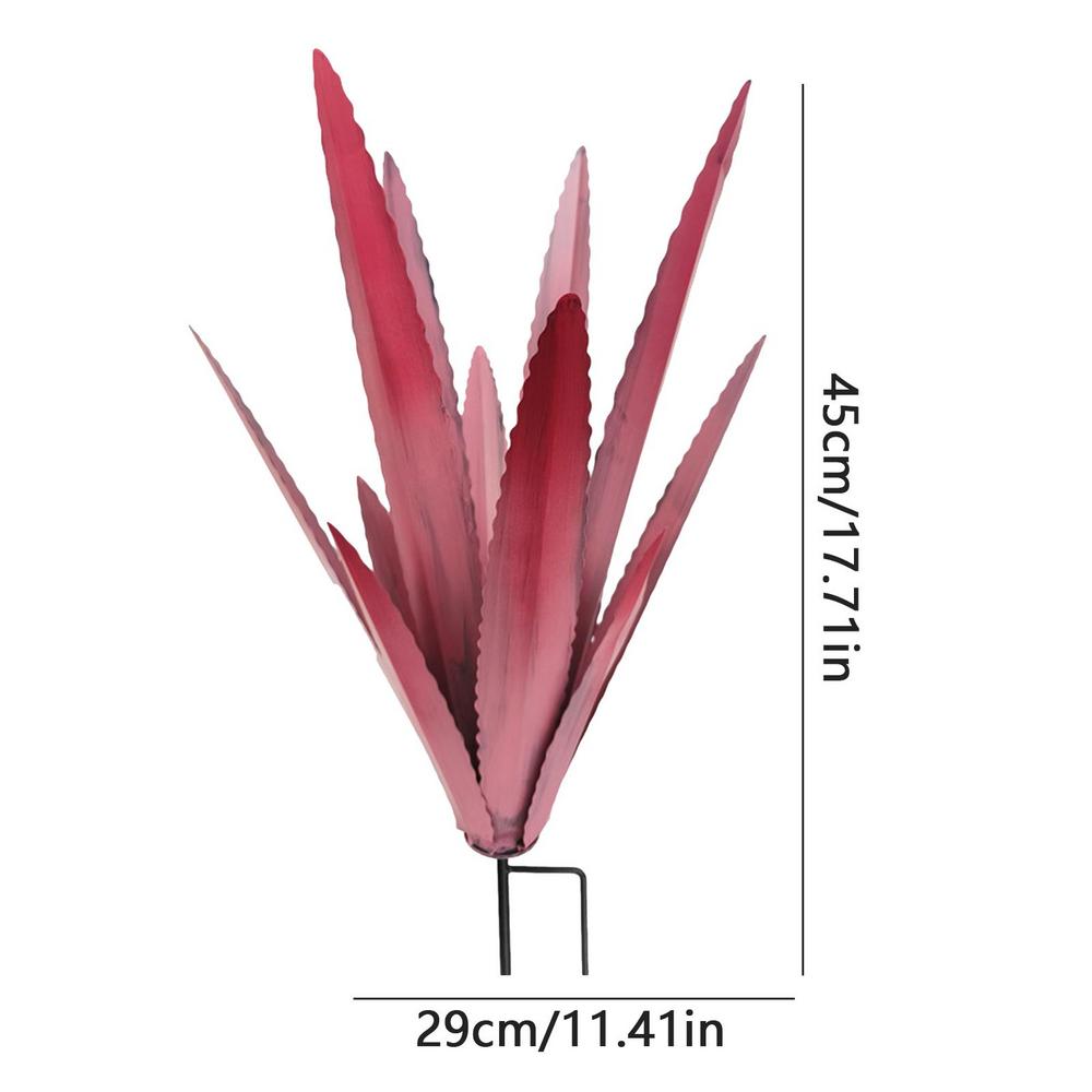 

Metal Agave Plant Sculpture Creative Artificial Tequila Landscape Sculpture Rustic Simulation Green Plant Home Decoration розовый