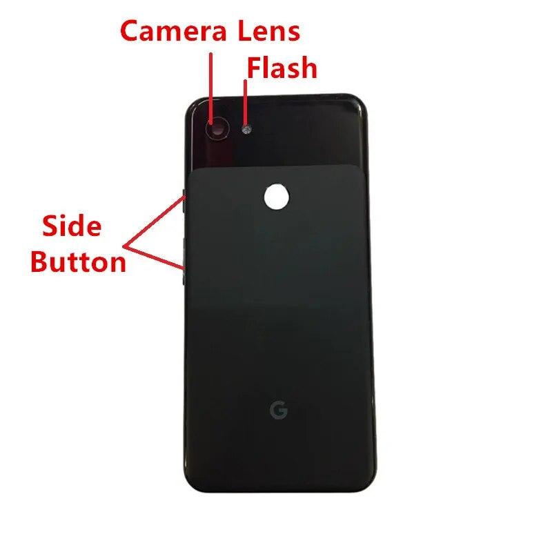 Pixel3A Housing For Google Pixel 3A / 3A XL Battery Back Cover Door Repair Replacement Rear + Camera Lens Side Buttons