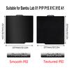 For Bambu Lab X1 P1P A1 P1S X1C Build Plate Double Sided PEI Smooth Textured Spring Steel Sheet For Bambulab X1 Carbon Parts