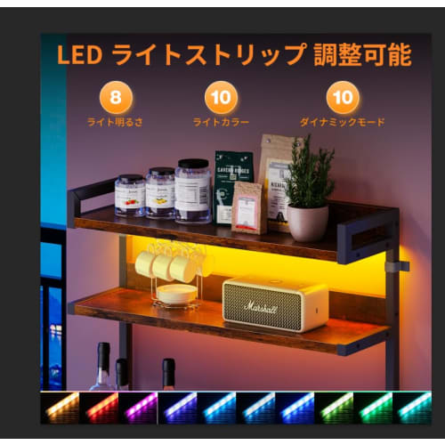 KKL Kitchen Rack, Range Rack, Kitchen Shelf, Microwave Stand, Kitchen Storage, Dish Cabinet, 5-Tier, Adjustable Shelf Height, 60cm Wide, 35cm Deep, 15