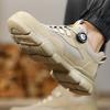 New Rotating Button Men Boots Anti-smash Anti Puncture Safety Shoes Men Work Boots Steel Toe Shoes Security Indestructible Shoes