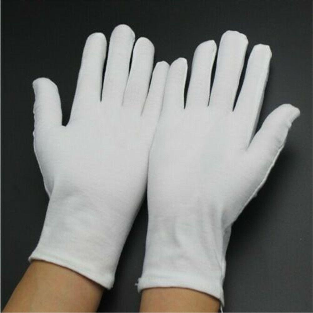 Pairs Health Care Anti Dust Comfortable Moisturising Etiquette Gloves 100% Cotton Work White Gloves