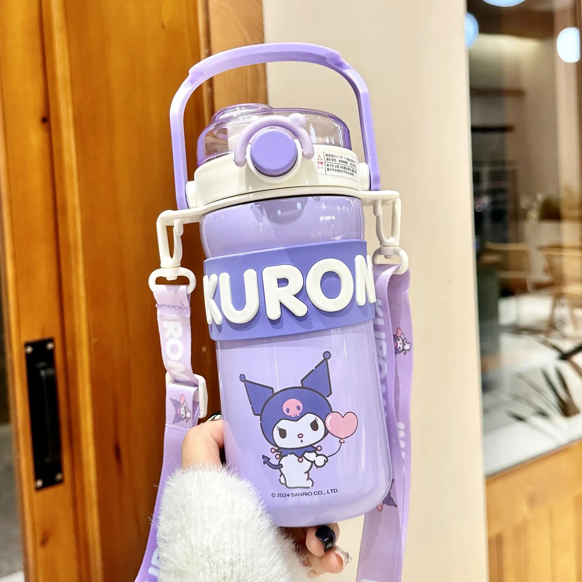 

Sanrio Thermos Cup 21.5oz 316 Stainless Steel Insulated Water Bottle Portable Travel Mug for Kids Adults, Leakproof Cold 635ml фіолетовий