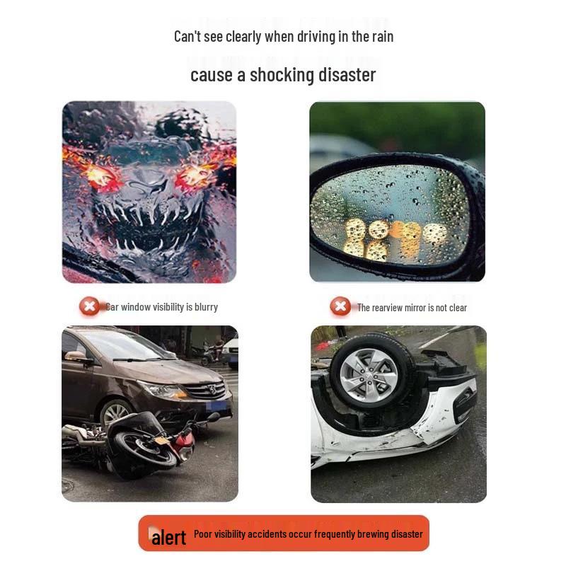 Regenfester Rückspiegel- und Windschutzscheibenreiniger mit Antibeschlagmittel für Autos und Schwimmbrillen