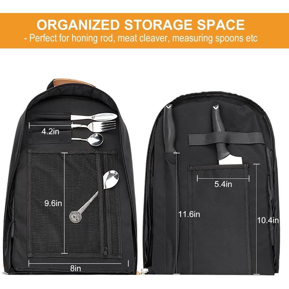 Kitchenware Backpack, Kitchen Storage Bag, Cutlery Storage Bag, Oxford Chef Bag, Portable Chef Toolkit, Outdoor Portable