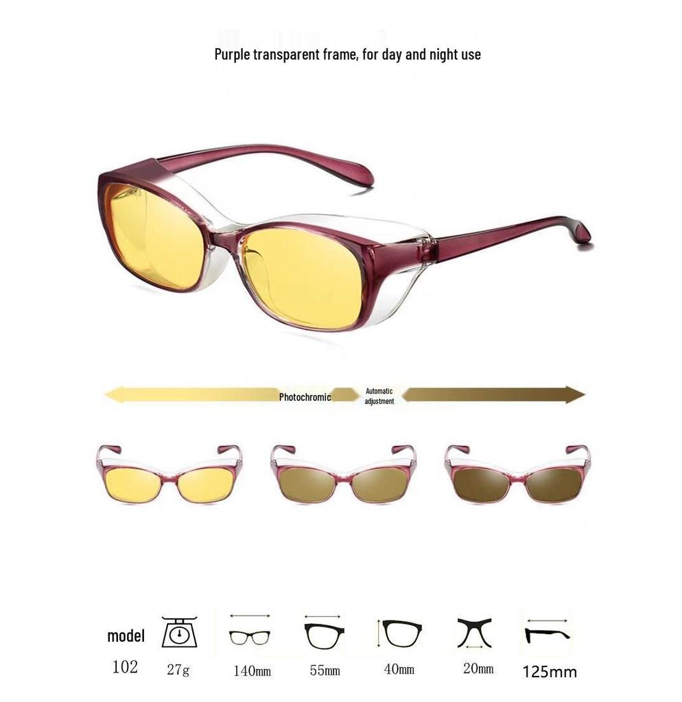 New Anti-Pollen Silicone Ring Polarized Photochromic UV Protection Anti-Fog Sunglasses