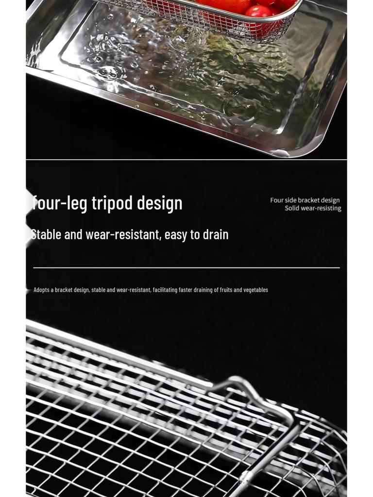 Stainless Steel Disinfecting Cutlery Holder with Drainage - Holds Chopsticks, Forks, and Knives